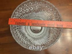 Bowl, American Brilliant Cut Glass, Hobstar, Strawberry Diamond And Fan Motif