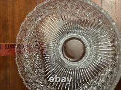 Bowl, American Brilliant Cut Glass, Hobstar, Strawberry Diamond And Fan Motif