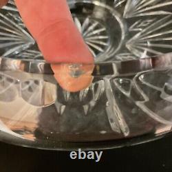 Brilliant Contemporary Fine Cut Crystal Wavy Lines Large Heavy 13 Punch Bowl