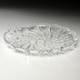 Brilliant Cut Glass Hobstar Fan Crosshatch Crystal Shallow Bowl Sawtooth 11
