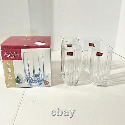 CRISTAL d ARQUES ENCHANTE Cut Crystal Glasses 14-3/4 Ounce RETIRED Box 4 Piece