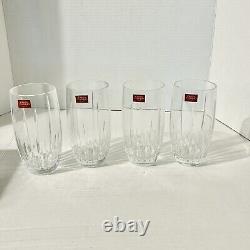 CRISTAL d ARQUES ENCHANTE Cut Crystal Glasses 14-3/4 Ounce RETIRED Box 4 Piece