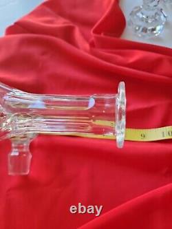 Captains Ship Nautical Cut Crystal Glass Decanter With Stopper Vintage 1980s