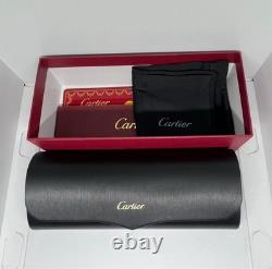 Cartier Rimless Diamond Cut Crystal Lens C Décor Gold Eyeglasses