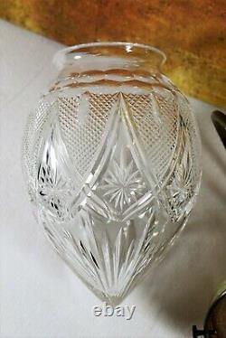 Ceiling Light An Antique Victorian Cut Crystal Glass Acorn Pendant & Gallery