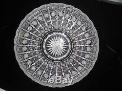 Cesar Bohemian Crystal Large Bowl, Hand Cut, Made in Czech Republic, 14 Wide