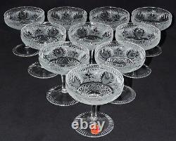 Champagnes Intaglio Edinburgh Fischer Bavaria Cut Crystal Moser Quality (10)