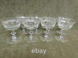 Circa 1950's Tiffin Glass Cut Crystal Surrey Pattern Tall Sherbet Lot of 8