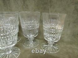 Circa 1950's Tiffin Glass Cut Crystal Surrey Pattern Water/Tea Tumbler Lot of 8