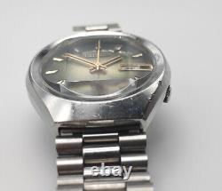 Citizen Seven Star V2 26J Automatic Watch Green Gradient Cut Glass Vintage 1974