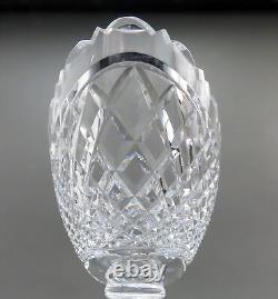 Classic Waterford Cut Glass Crystal Navette Pedestal Compote Footed Bowl