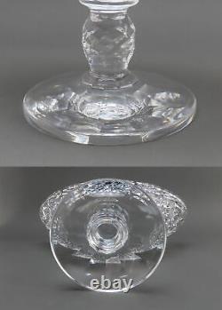 Classic Waterford Cut Glass Crystal Navette Pedestal Compote Footed Bowl