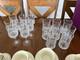 Clear Cut Crystal Glass Drinkware Set Wine Goblets & Tall Tumblers, Clear