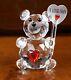Crystal Cut Clear Teddy Bear I Love Nan Grandma Gift For Mothers Day