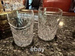 Crystal Cut Egg Shape Vodka Set With 6 Glasses
