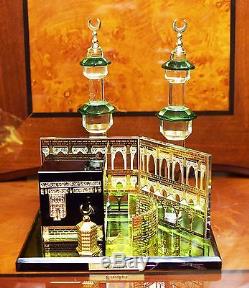 Crystal Cut Glass Kaaba Mecca Makkah Allah Ramadan Islamic EID Gift & Gift Box