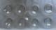 Crystal Glass Clear Cut Laurel Pattern Rimmed Soup Bowls Rare Set Of 9 Nine