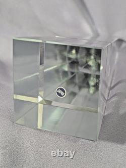Crystal Glass Obelisk Hand Cut Beveled Edge Japan 10