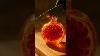 Crystal Glass Pomegranate Cutting Asmr Macro Art Orange U0026 Green