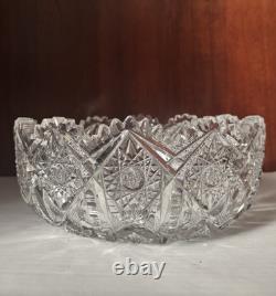 Crystal Irving Cut Glass Bowl