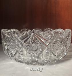 Crystal Irving Cut Glass Bowl