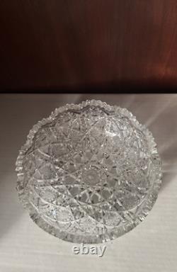 Crystal Irving Cut Glass Bowl