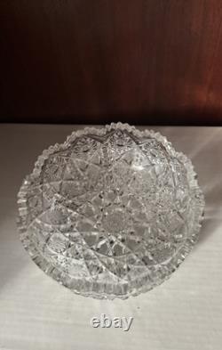 Crystal Irving Cut Glass Bowl