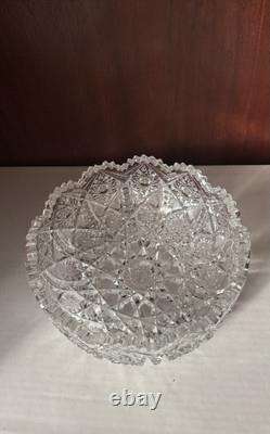Crystal Irving Cut Glass Bowl
