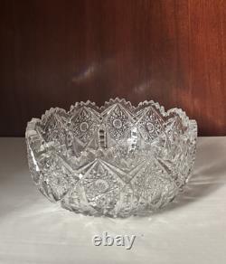 Crystal Irving Cut Glass Bowl