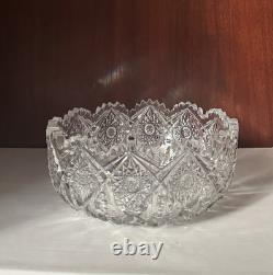 Crystal Irving Cut Glass Bowl