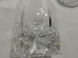 Crystal Old Fashioned Glass Kenmore Criss-Cross Fan Vertical Cuts