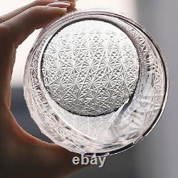 Crystal Whisky Glass Hand Cut Luck Loong Pattern Glass High-end Gift 300ml