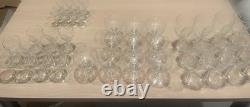 Crystal clear glassware serving 12