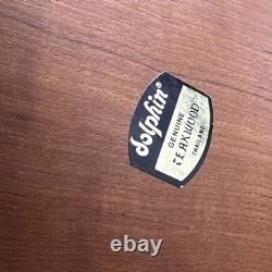 Crystal white wine glass decanter & Caddy Set 4 Nachtmann Cut To Clear, Teakwood