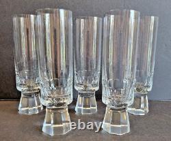 Cut Crystal Champaign Glasses by Friedrich West Germany Mid Century 60's RARE