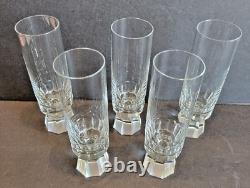 Cut Crystal Champaign Glasses by Friedrich West Germany Mid Century 60's RARE