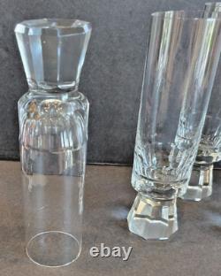Cut Crystal Champaign Glasses by Friedrich West Germany Mid Century 60's RARE