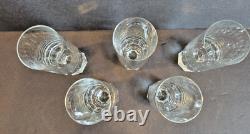 Cut Crystal Champaign Glasses by Friedrich West Germany Mid Century 60's RARE