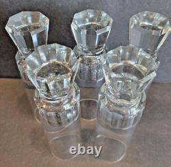 Cut Crystal Champaign Glasses by Friedrich West Germany Mid Century 60's RARE
