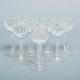 Cut Crystal Cordial Glasses Zipper Stem Hobstar Fan Diamond 4 Unmarked Set of 8