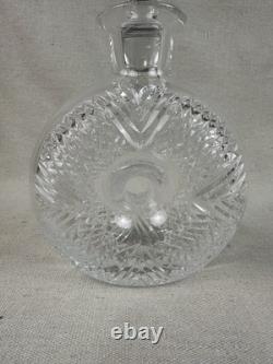 Cut Crystal Decanter Donut With Stopper