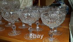 Cut Crystal Stemware Set Wine And Champagne Glasses Cut Crystal