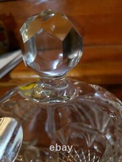 Cut Crystal glass Punch Bowl w Lid Germany