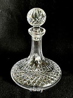 Cut Glass Crystal Decanter & Stopper 10 tall