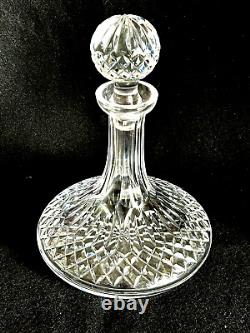 Cut Glass Crystal Decanter & Stopper 10 tall