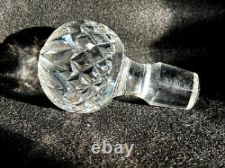 Cut Glass Crystal Decanter & Stopper 10 tall