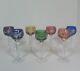 Cut To Clear Crystal Bohemia Czech Cordial Liqueur Shot Glasses Lot Of 7