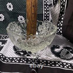 Cut crystal Bohemian bowl Cut Glass Candy Bowl Antique Vintage Unknown origin