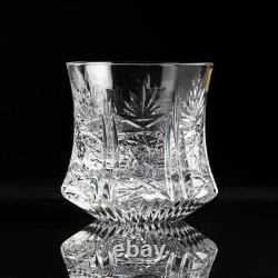 Cut crystal glass Arnolfo di Cambio Lotus 2 Whiskey set of six vintage
