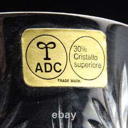 Cut crystal glass Arnolfo di Cambio Lotus 2 Whiskey set of six vintage